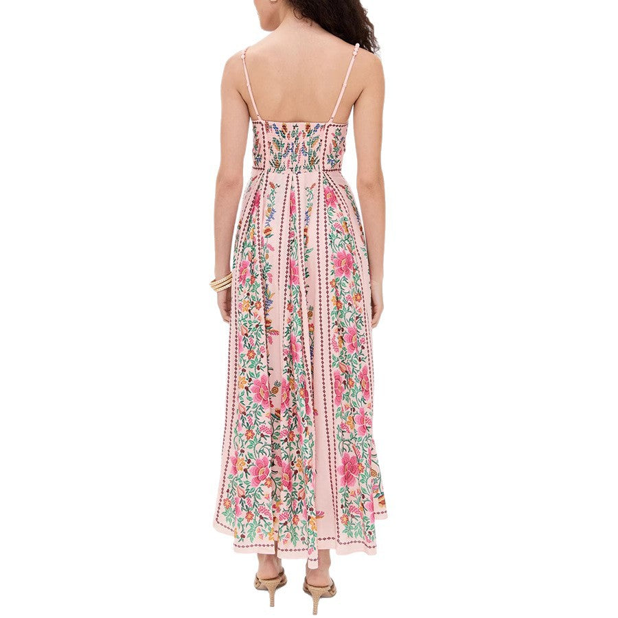 IDONNA™ – Elegant Sleeveless Floral Maxi Cami Dress for Summer