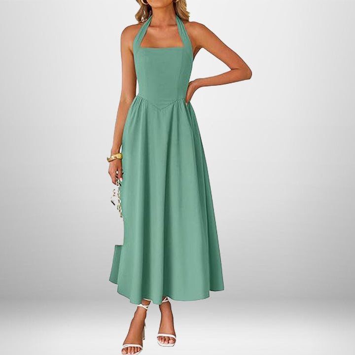 WINSLOW™ - Chic Halter Neck Sleeveless Dress