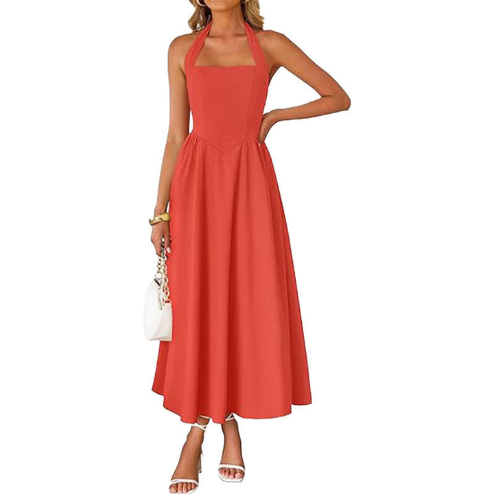 WINSLOW™ - Chic Halter Neck Sleeveless Dress