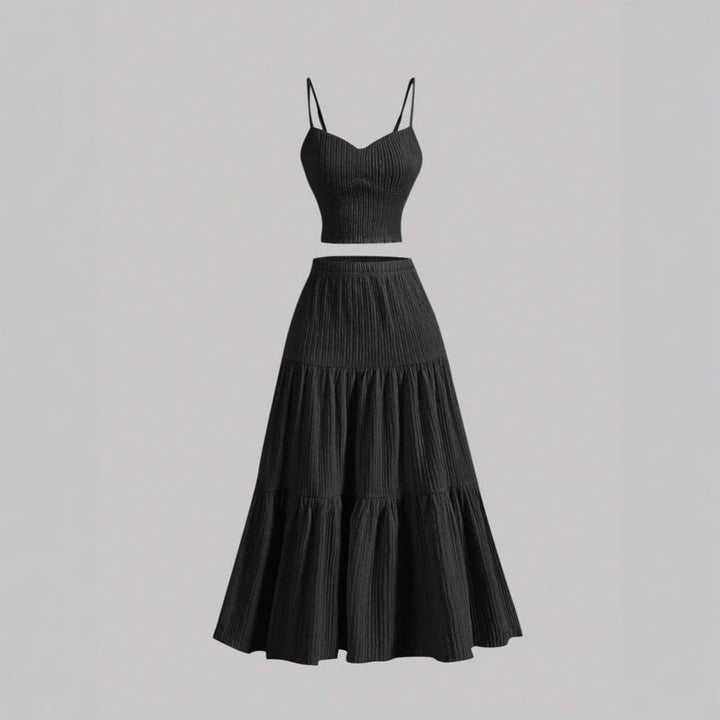 DALISAY™ – Stylish A-Line Crop Top and Skirt Set