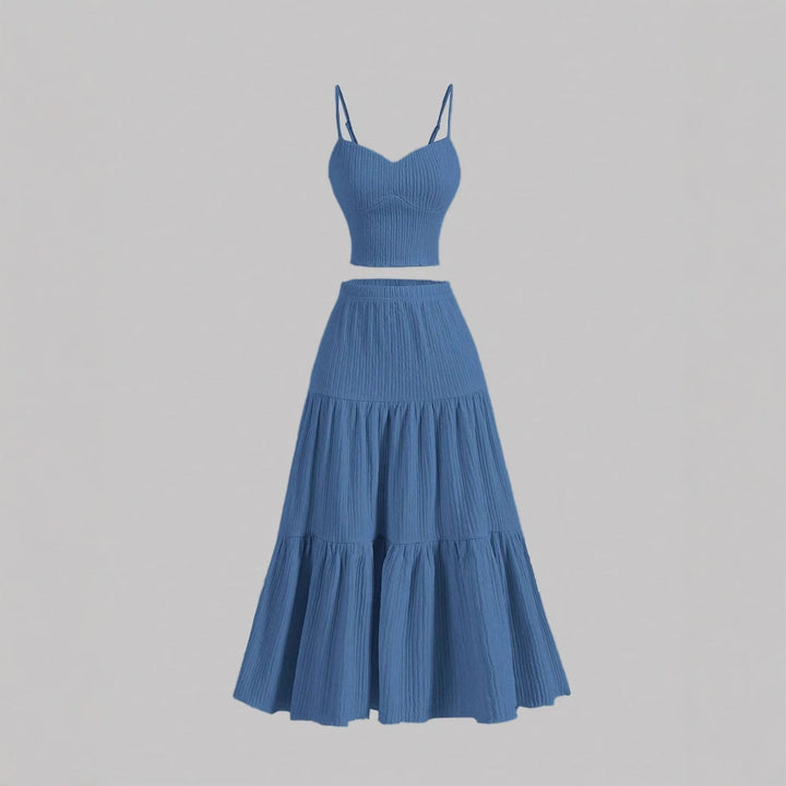 DALISAY™ – Stylish A-Line Crop Top and Skirt Set