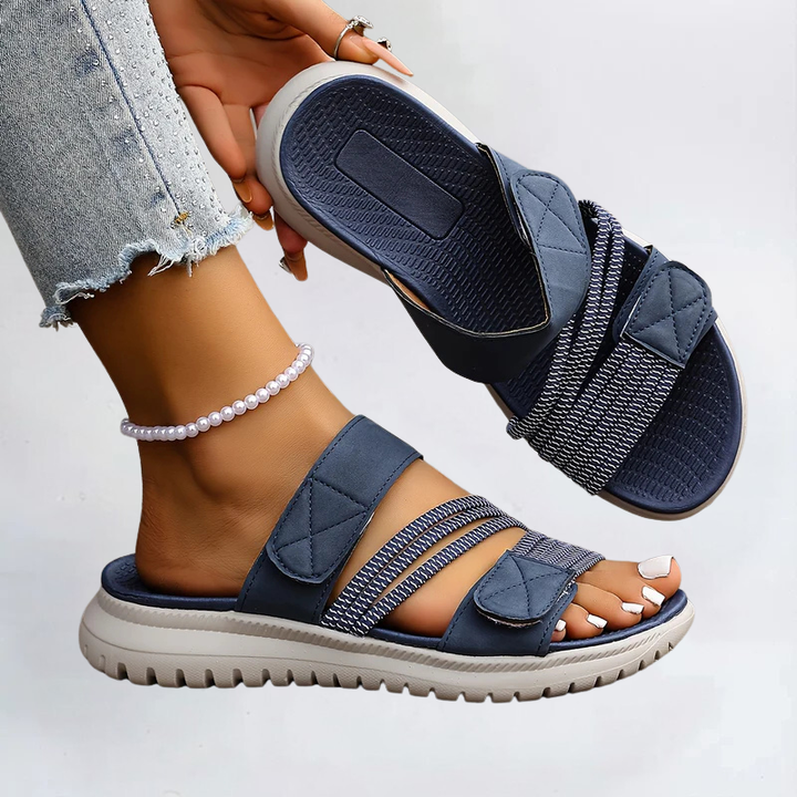 Sandalia deportiva plana para mujer