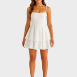 Vestido Alice™ Mini Espalda Abierta con Volantes