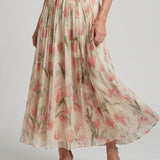 Esperanza | Vestido Midi Floral con Cuello Halter