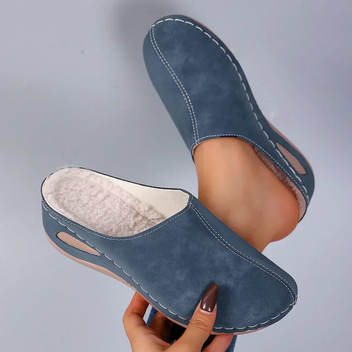 Zueco confort con forro suave para mujer