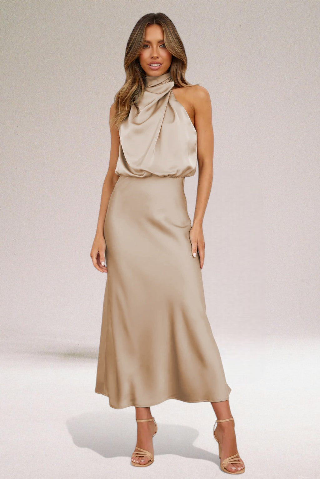 ELARA™ - Sophisticated Satin Evening Gown