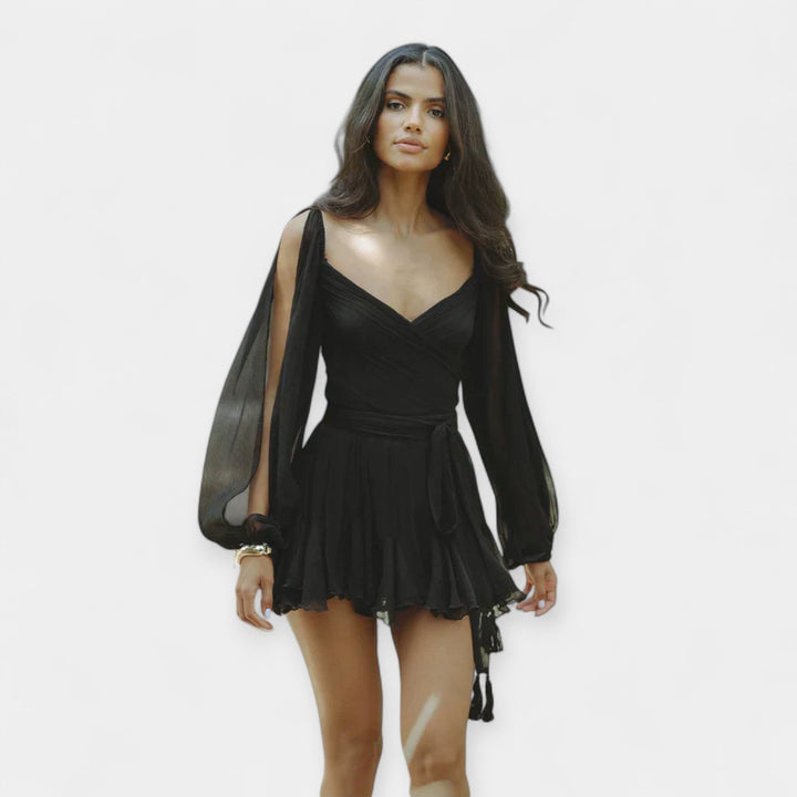 Charming Short-Sleeve Dress
