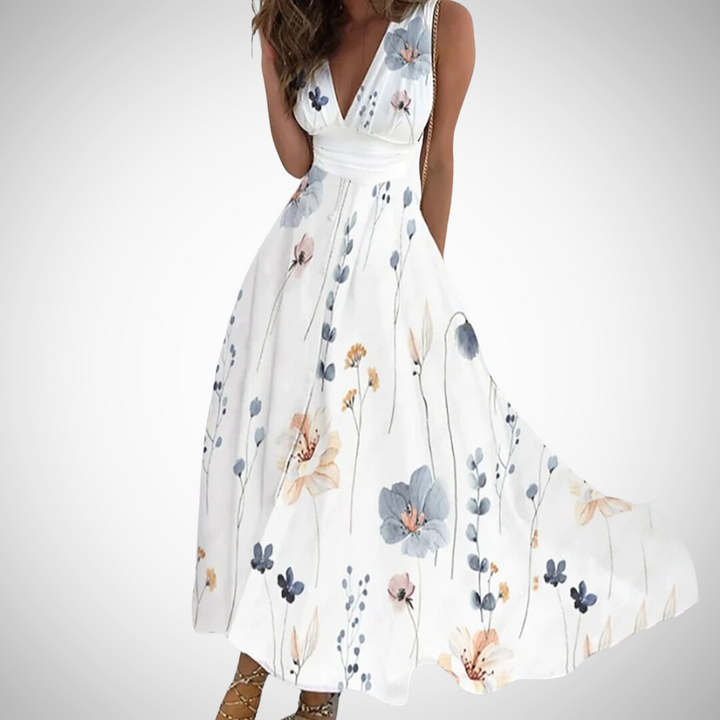 MIRIANNE™ - Classic Floral Maxi Dress