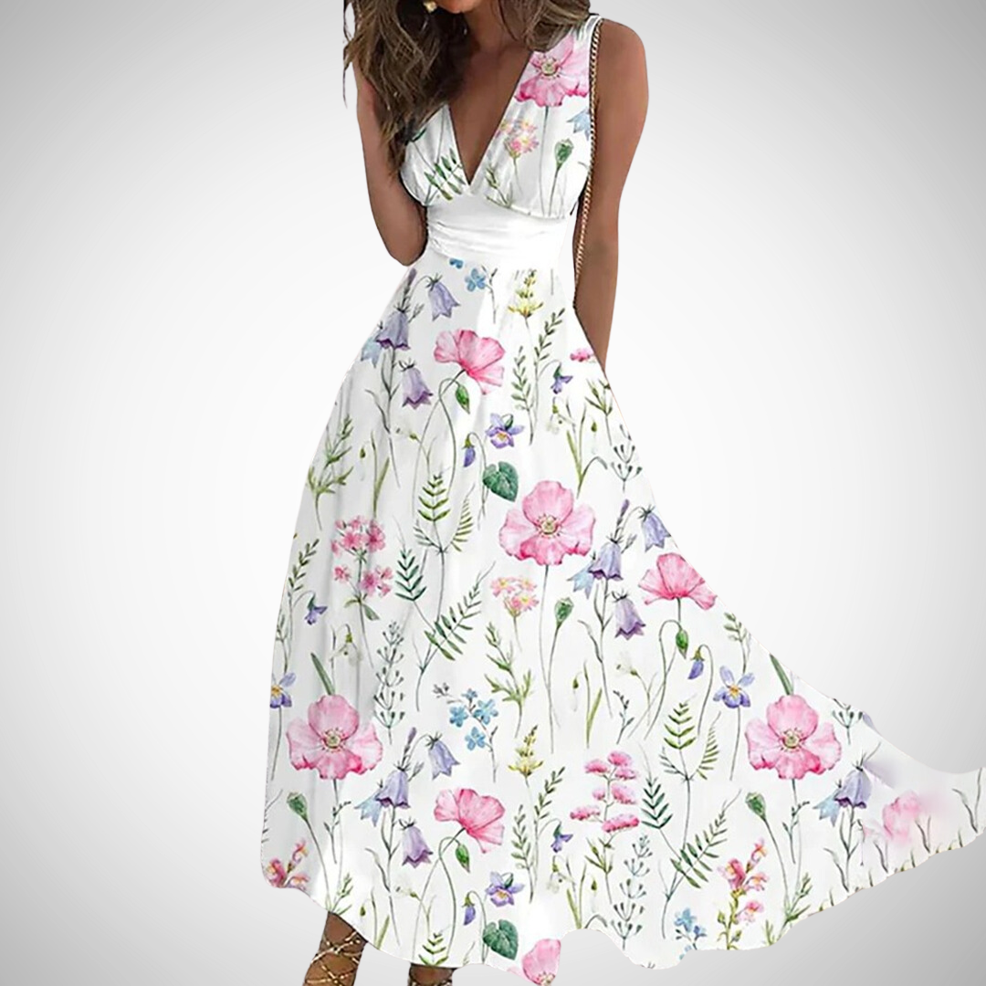 MIRIANNE™ - Classic Floral Maxi Dress