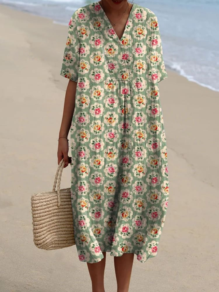 Quirine™ | Vestido Estampado Brisa de Verano