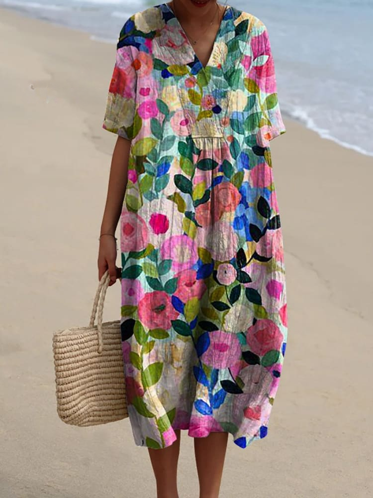 Quirine™ | Vestido Estampado Brisa de Verano
