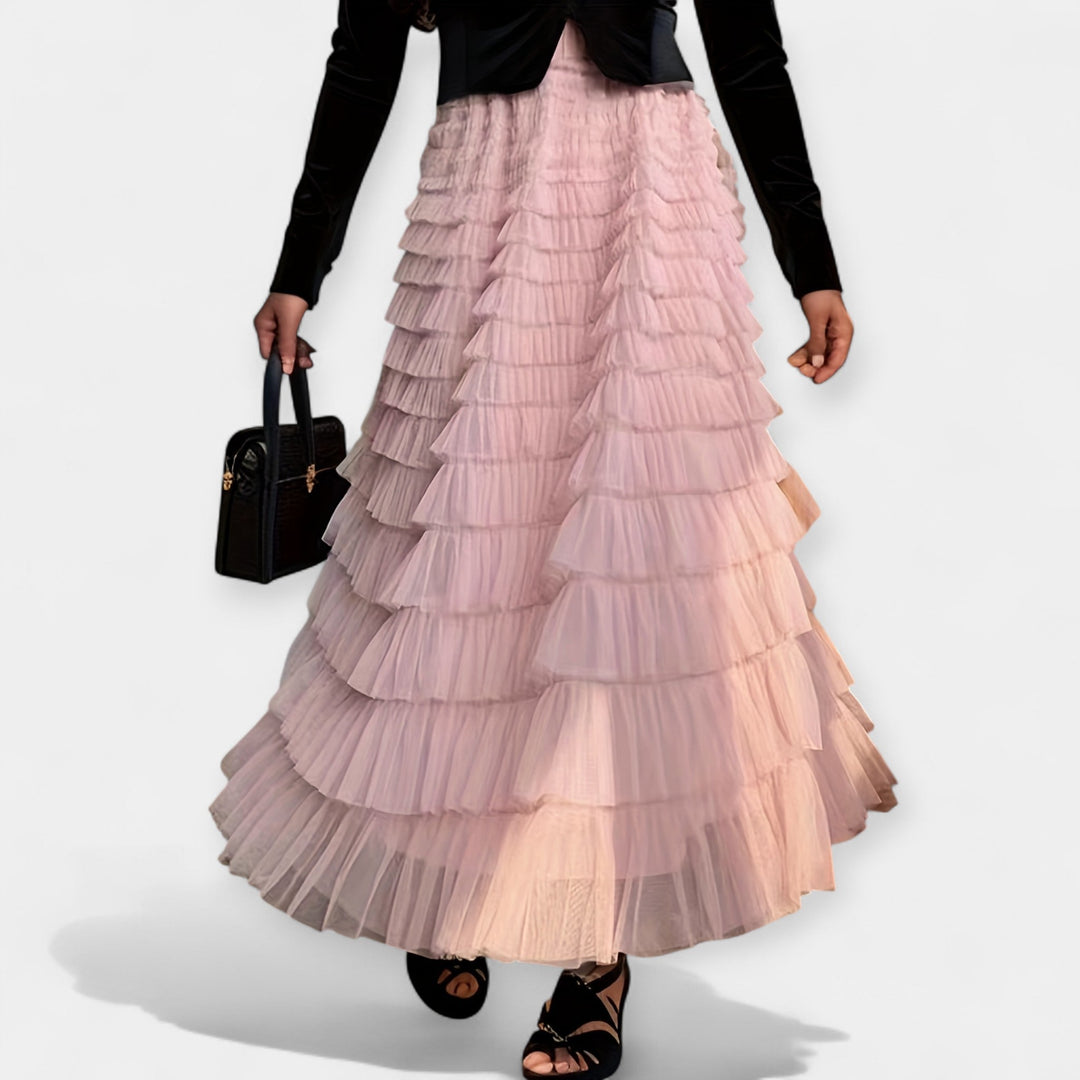 Falda de tul elegante