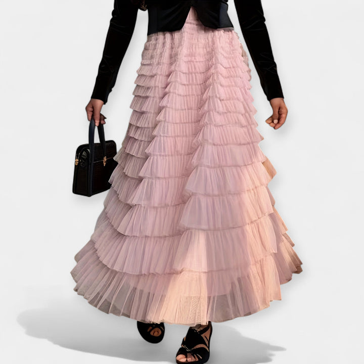 Falda de tul elegante