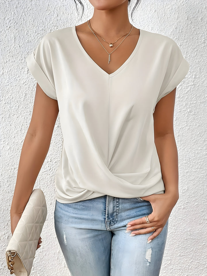 MARTA™ | Top con escote en V y detalle cruzado que favorece