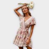 Vestido Adelia™ Boho Corto de Verano