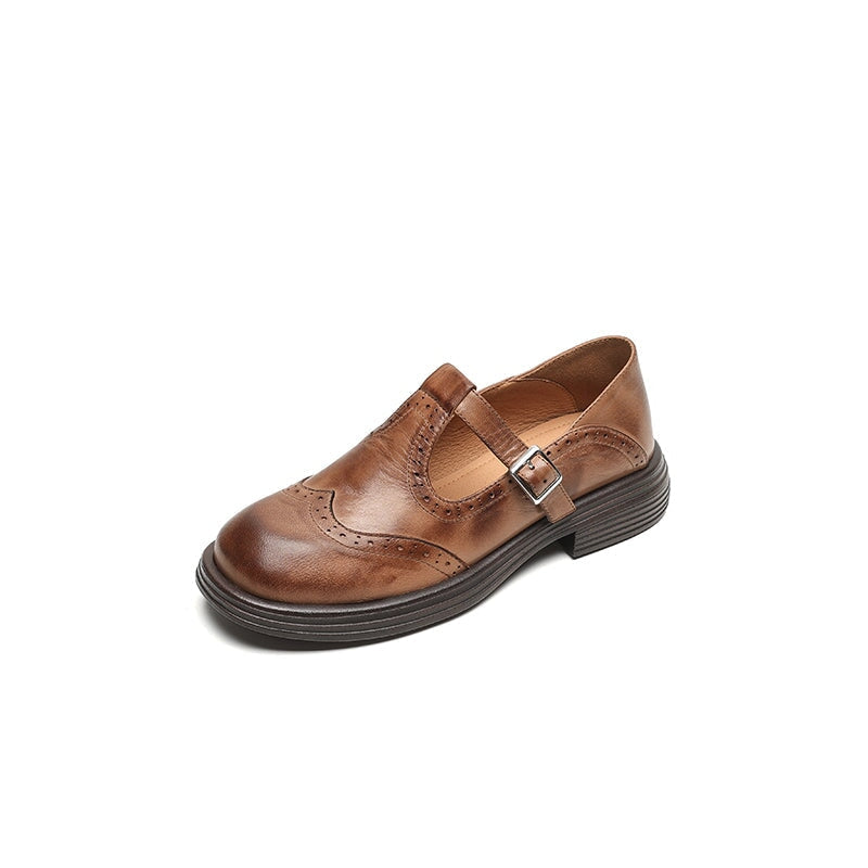 Talvanna | Elegante Zapato Mary Jane de Cuero para el Día a Día
