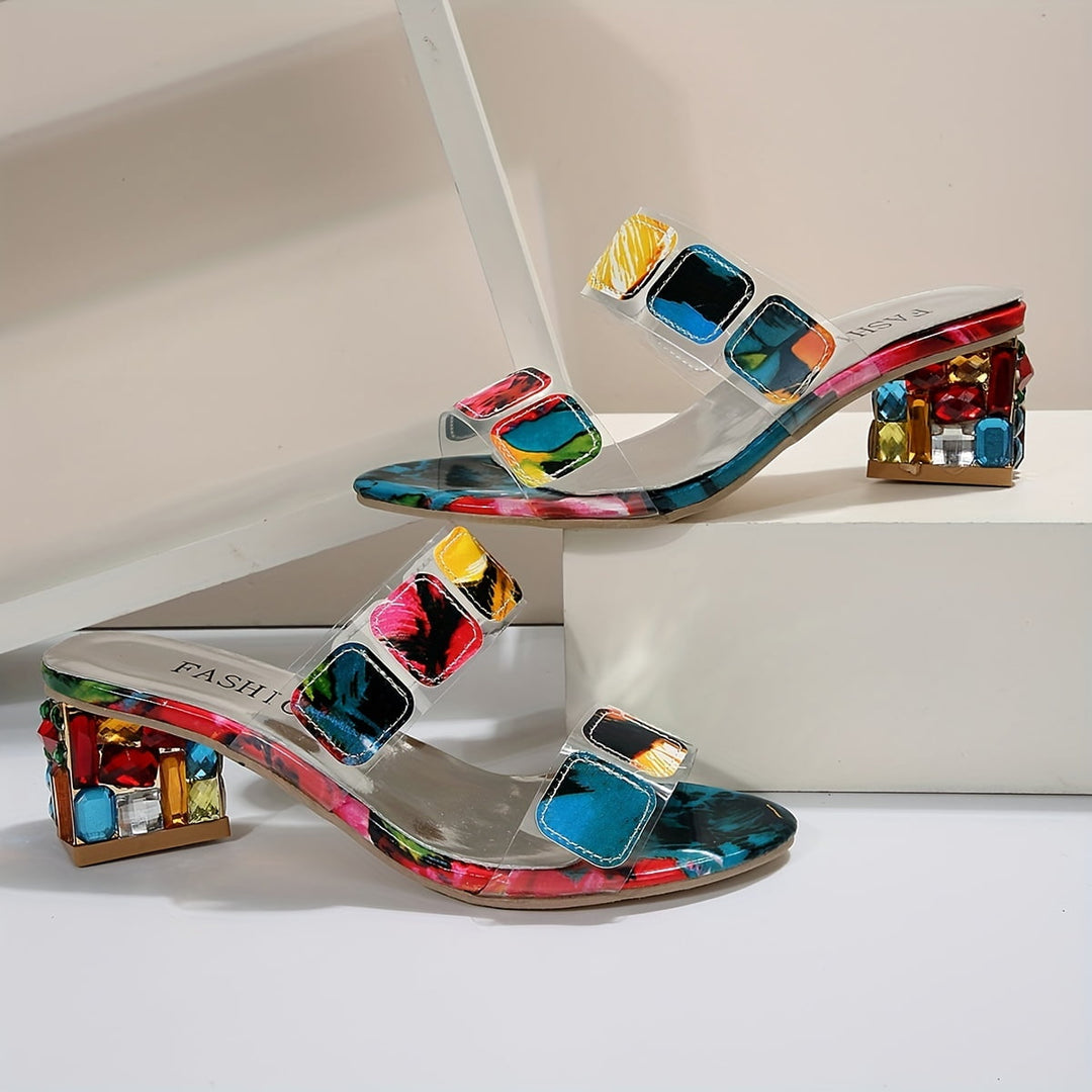 Candela™ | Sandalias de tacón con piedras