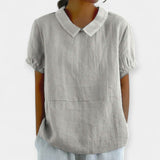 Blusa de Algodón con Cuello