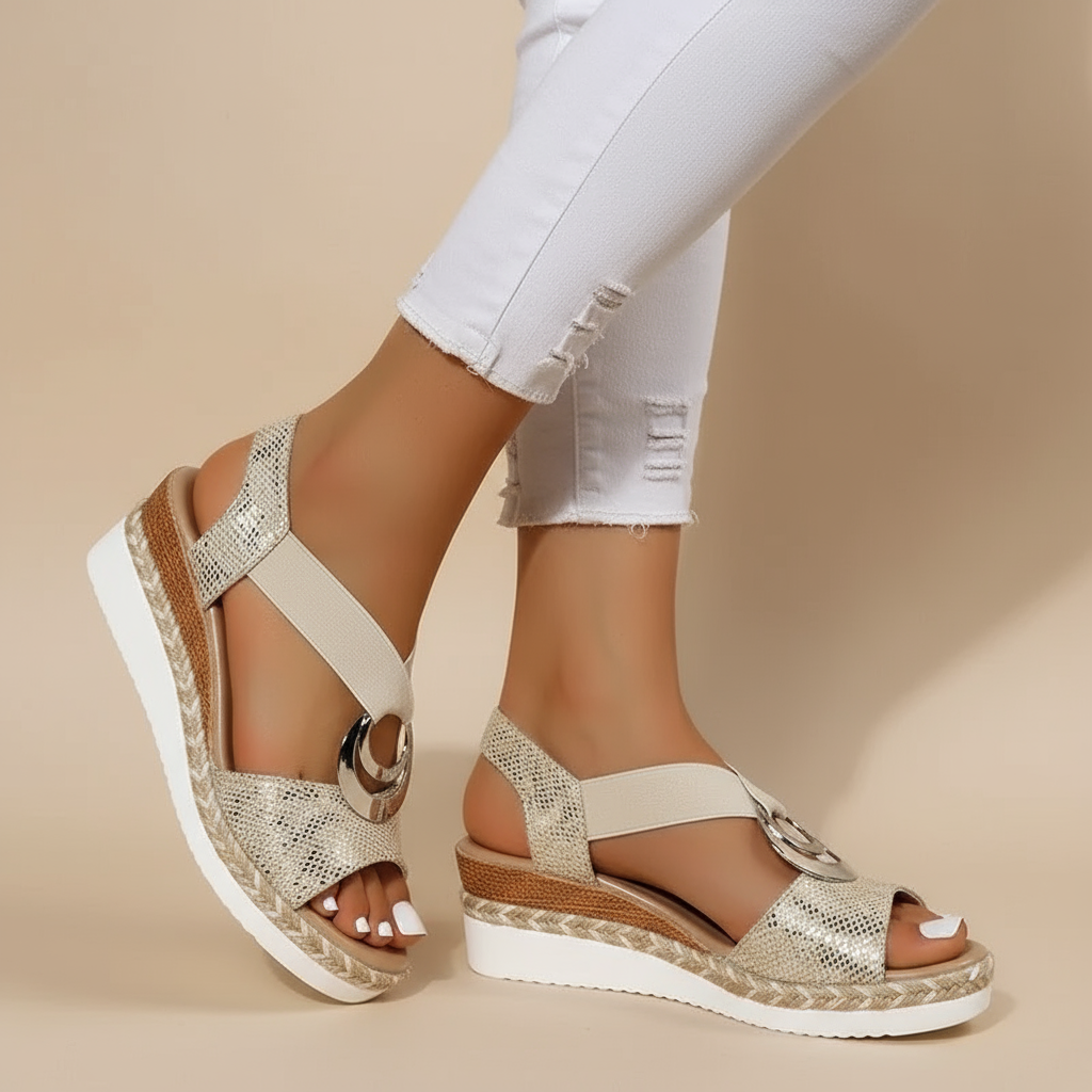 Sandalia de plataforma para mujer