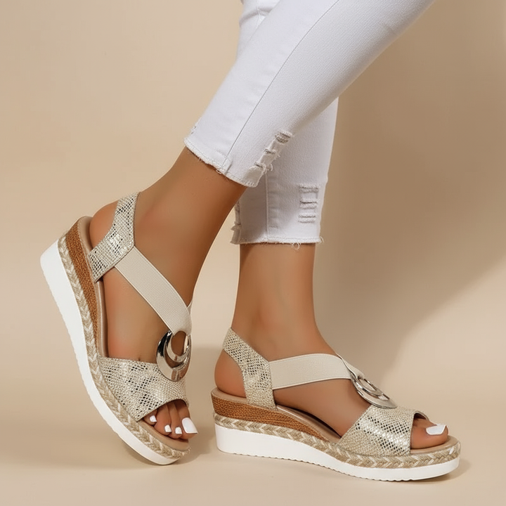 Sandalia de plataforma para mujer