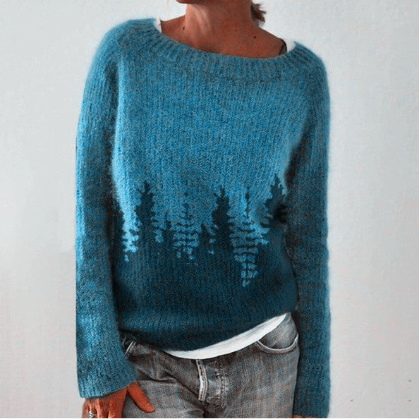 LAURIE™ - Cozy Forest Knit Pullover