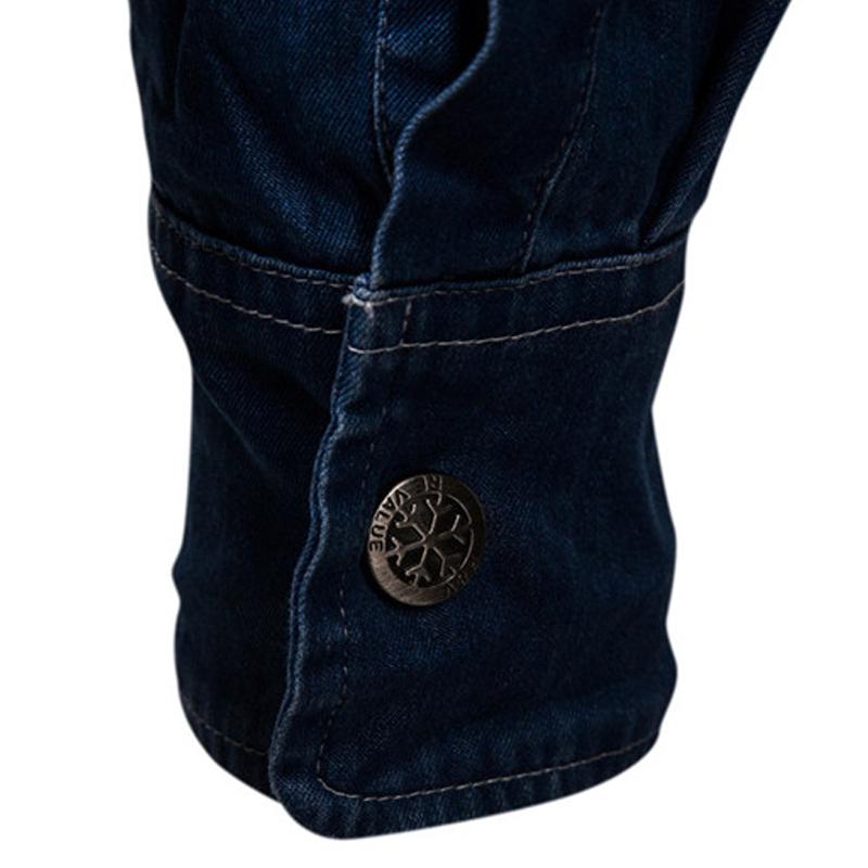 Men's Long Sleeve Washed Denim Shirt - Style 38818803X