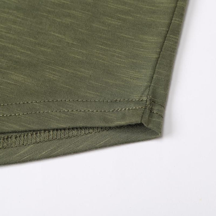 Men's Long Sleeve Crew Neck T-Shirt with Zip Pocket - Style 56507368X