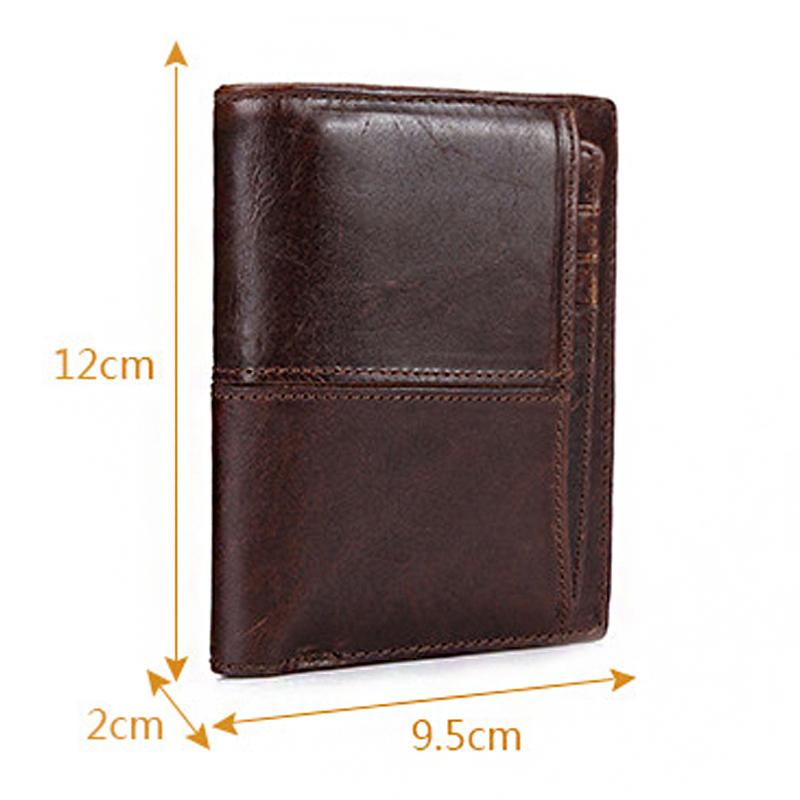 Men's Vintage Leather Wallet with Large Capacity for SIM Cards - Model 98597500Y