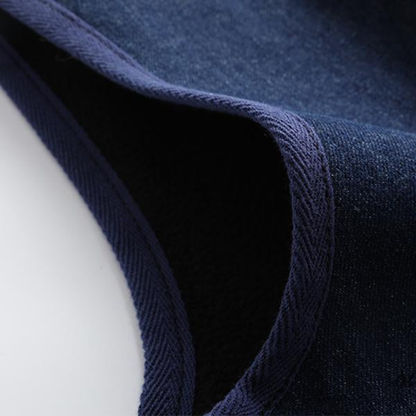 Men's Classic Thin Fleece Denim Work Vest - Style 89962464M