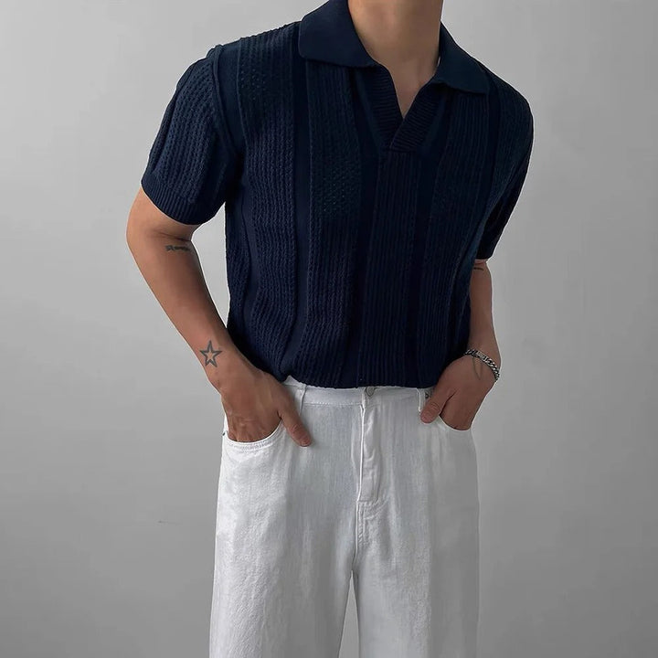 Baltasar — Polo con Textura de Patrimonio Clásico