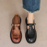 Talvanna | Elegante Zapato Mary Jane de Cuero para el Día a Día