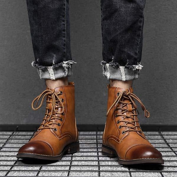 Men's Retro Martin Boots - Style 24814369