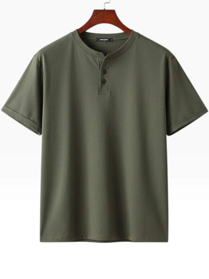 LUMEN TALLINN | Camisa Henley Atemporal con Corte Preciso