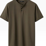 LUMEN TALLINN | Camisa Henley Atemporal con Corte Preciso