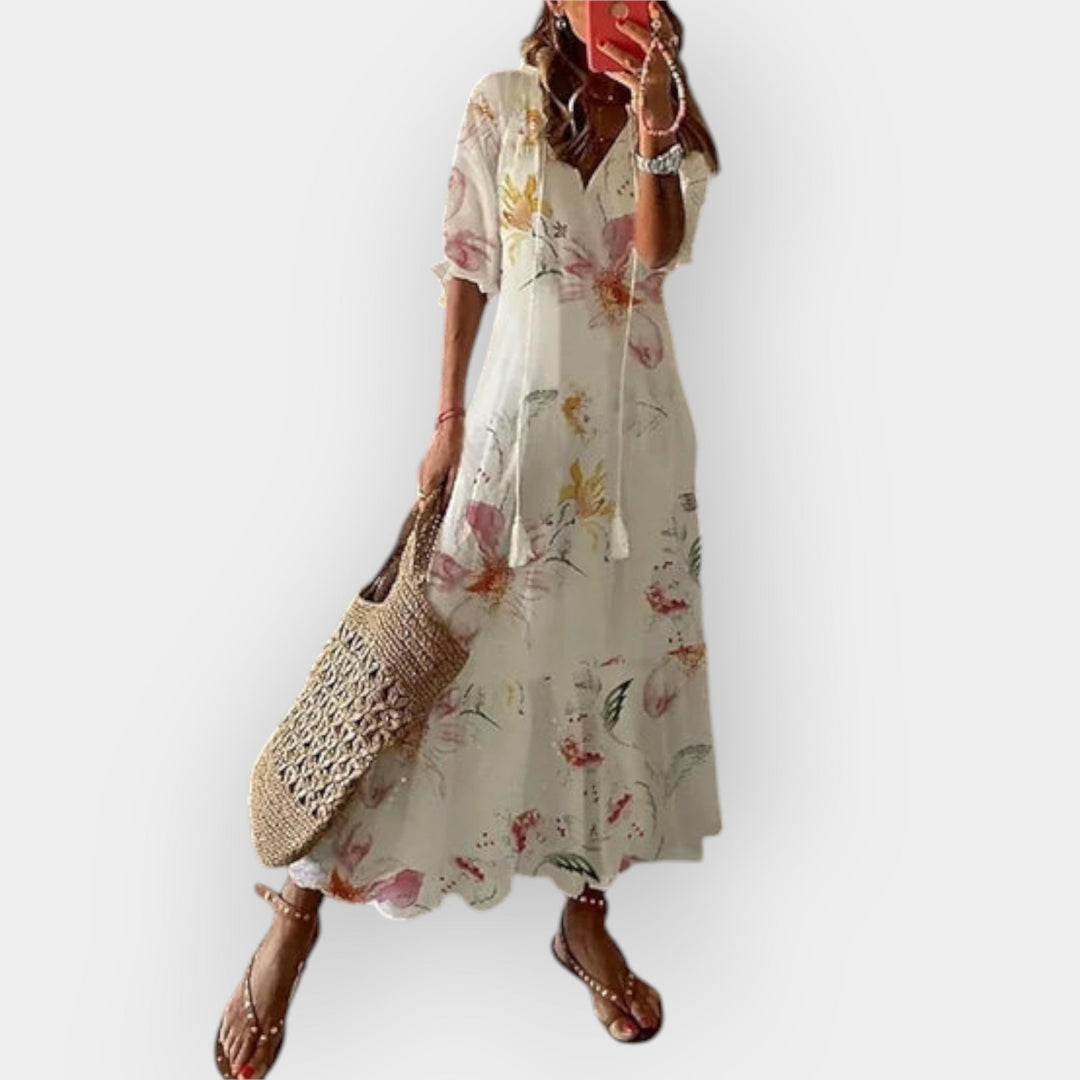 Vestido Maxi Boho Fluido